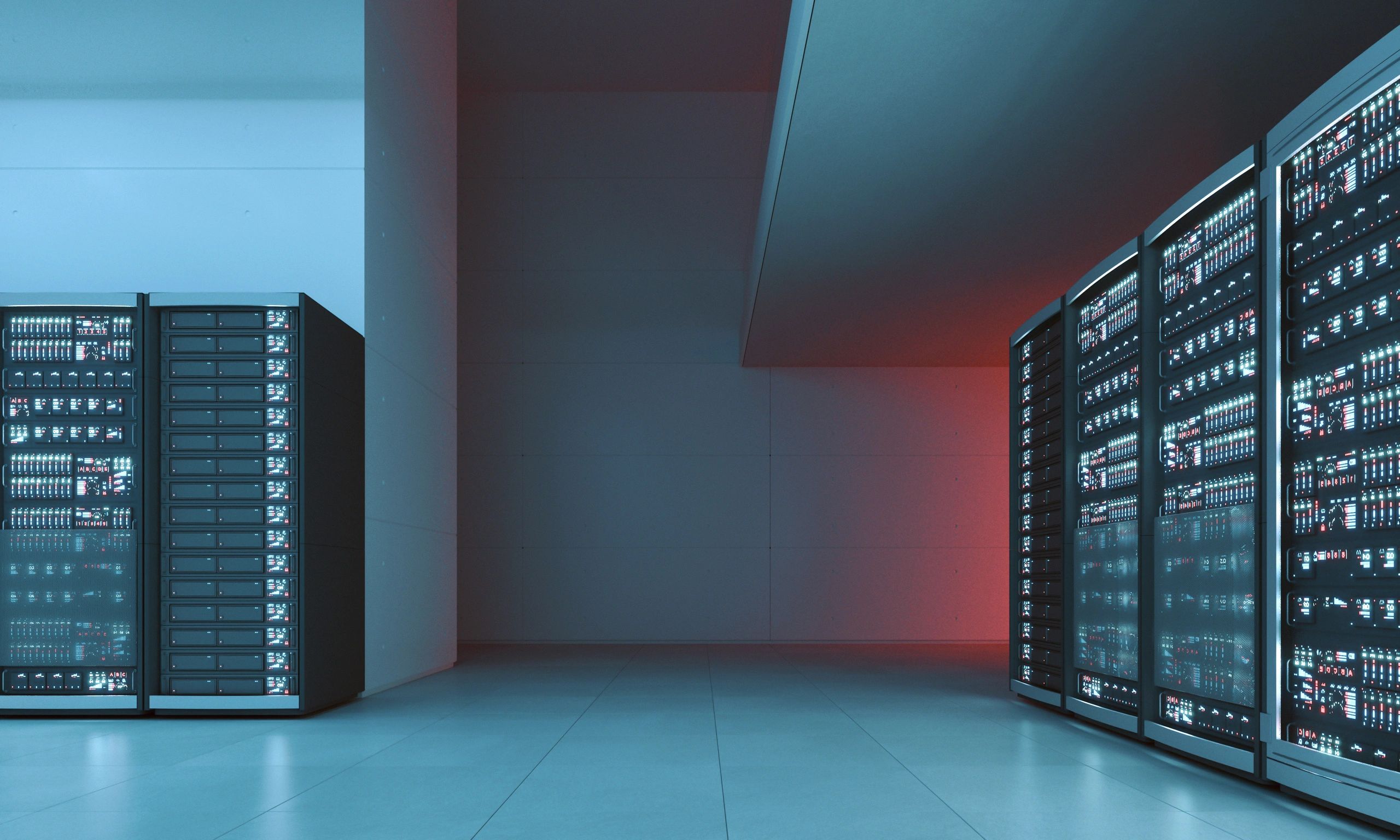 Modern data center servers representing scalable cloud infrastructure