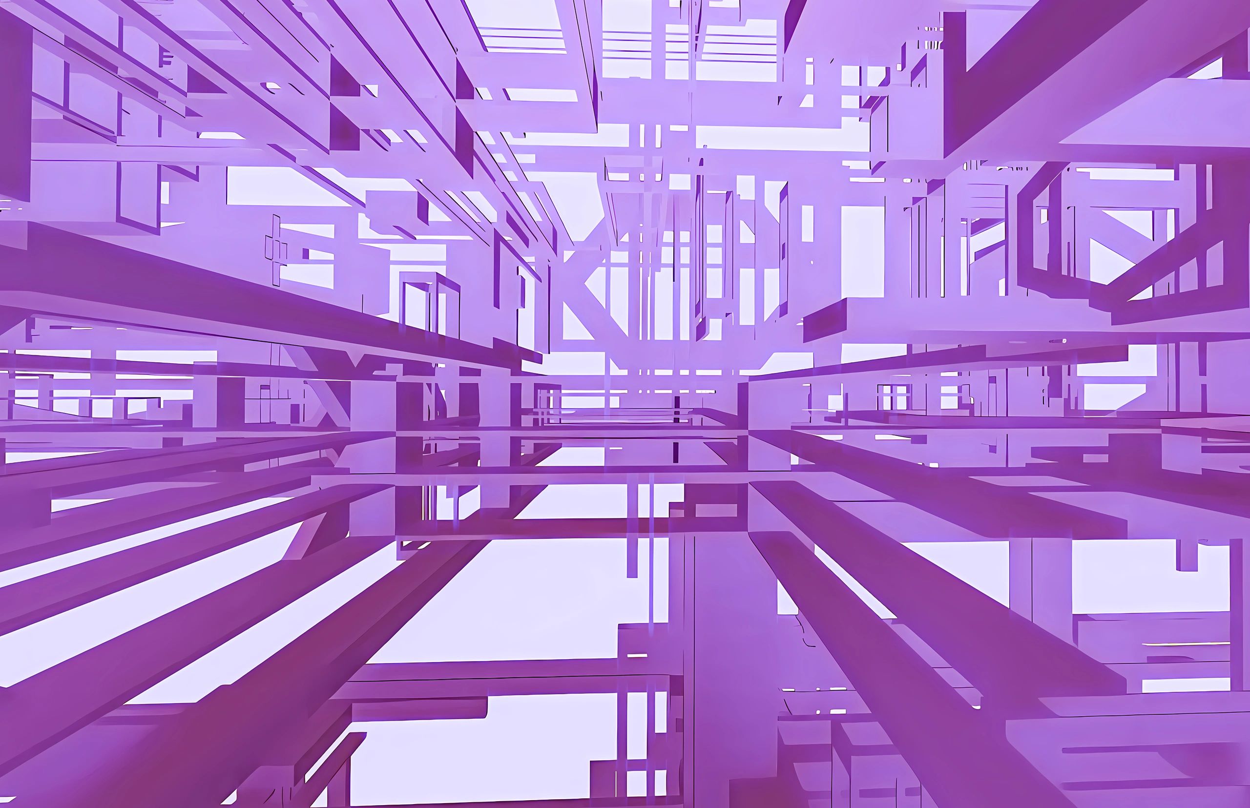 Abstract lines representing structured systems and process